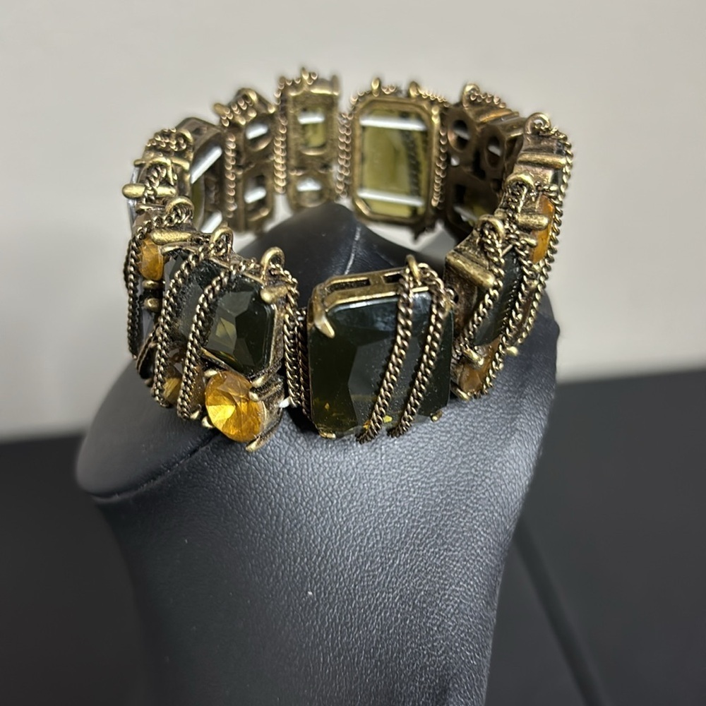 Stella & Dot Retired After The Rain 2011 Semi Precious Faceted Stone Bracelet - Picture 3 of 7